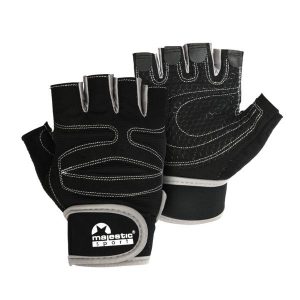 Rękawiczki treningowe Majestic Sport PRO długie szare. Szare rękawiczki MAJESTIC SPORT, bez wzorów. Za 59,99 zł.