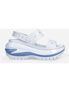 Crocs Sandały "Mega Crush" w kolorze błękitnym rozmiar: 41/42. Niebieskie sandały Crocs, bez wzorów, z otwartym noskiem, bez obcasa, na koturnie, bez zapięcia. Za 166,88 zł.