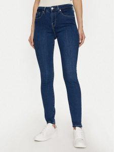Tommy Hilfiger Jeansy WW0WW42768 Niebieski Skinny Fit. Niebieskie jeansy TOMMY HILFIGER, bez wzorów, z bawełny. Za 329,99 zł.