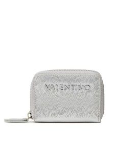 Valentino Portfel Divina VPS1R4139G Srebrny. Szare portfele Valentino, bez wzorów, ze skóry. Za 119,00 zł.