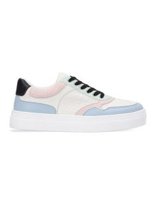 Liu Jo Sneakersy w kolorze kremowo-jasnoróżowo-turkusowym rozmiar: 38. Brązowe trampki Liu Jo, bez wzorów, bez zapięcia. Za 281,10 zł.