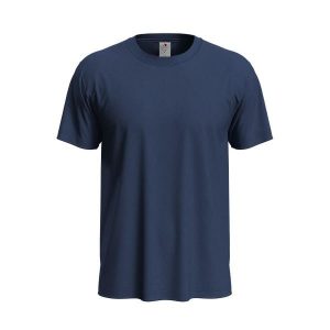 Koszulka Unisex Dla Dorosłych Z Klasycznym, Organicznym Dekoltem. Niebieskie bluzki STEDMAN, s, bez wzorów, klasyczne, bez kołnierzyka, bez ramiączek. Za 40,99 zł.