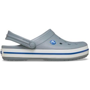 Klapki sportowe na basen Crocs CROCBAND. Zielone klapki Crocs, bez wzorów, bez obcasa. Za 202,99 zł.