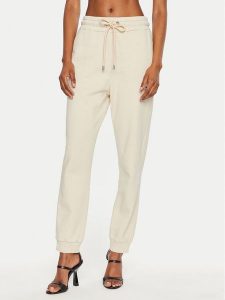 Pinko Spodnie dresowe Carico 100371 A27V Beżowy Regular Fit. Brązowe spodnie dresowe Pinko, xs, bez wzorów, z bawełny. Za 489,99 zł.