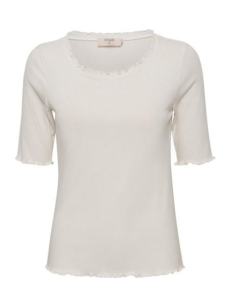 Cream Bluzka "Ribba" w kolorze białym rozmiar: XXL. Białe bluzki Cream, xxl, bez wzorów, prążkowane, bez kołnierzyka, bez ramiączek. Za 100,28 zł.