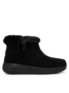Skechers Śniegowce Waterproof Relaxed Fit: On-The-GO Stellar - Cozy Step 144745/BBK Czarny. Czarne buty zimowe Skechers, bez obcasa, bez zapięcia. Za 429,99 zł.