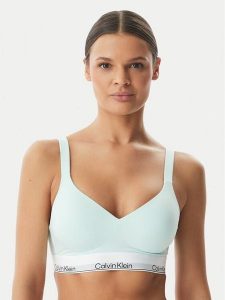 Calvin Klein Underwear Biustonosz braletka LV00QF8500 Zielony jasny. Zielone biustonosze Calvin Klein Underwear, bez wzorów, z bawełny. Za 199,99 zł.