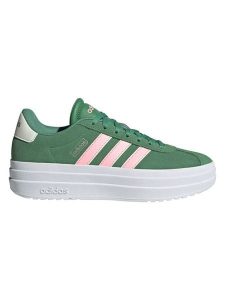 Adidas Skórzane sneakersy "Court Bold" w kolorze zielono-jasnoróżowym rozmiar: 40. Różowe trampki ADIDAS, bez wzorów, z materiału, bez zapięcia. Za 230,59 zł.