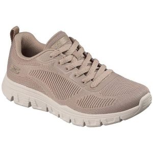 Buty sportowe damskie Skechers Bobs B Lite. Brązowe buty trekkingowe Skechers, bez zapięcia. Za 390,00 zł.