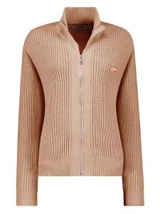 Geographical Norway Kardigan "Flexible" w kolorze beżowym rozmiar: M. Brązowe kardigany Geographical Norway. Za 108,74 zł.