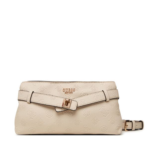 Torebka Guess. Brązowe listonoszki Guess, z aplikacjami, bez dodatków. Za 485,99 zł.