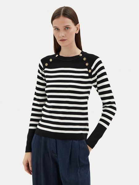 Motivi Bluzka M4286000723N Czarny Slim Fit. Czarne bluzki Motivi, m, bez wzorów, z syntetyku, bez kołnierzyka, bez ramiączek. Za 239,99 zł.