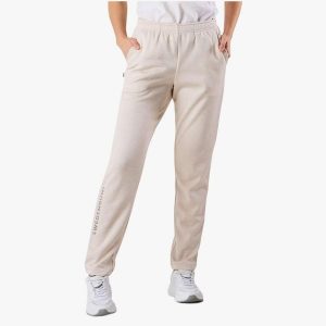 Spodnie treningowe damskie Swedemount Training Logo Pants II. Brązowe spodnie dresowe SWEDEMOUNT, bez wzorów, z dresówki. Za 199,99 zł.