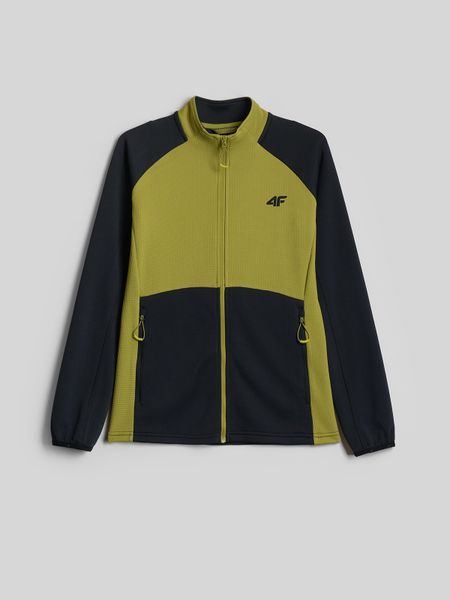4F Bluza trekkingowa slim bez kaptura damska - czarna M. Czarne bluzy 4f, m, bez wzorów, bez kaptura. Za 199,99 zł.