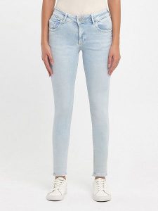 LTB Dżinsy "Maxime" - Slim fit - w kolorze błękitnym rozmiar: W25/L32. Niebieskie jeansy LTB, z aplikacjami, ze skóry. Za 70,24 zł.