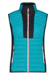 CMP Kamizelka hybrydowa w kolorze turkusowym rozmiar: 40. Niebieskie kamizelki CMP, s, bez wzorów, z materiału, bez kołnierzyka, bez ramiączek, bez kaptura. Za 161,34 zł.