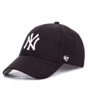 Czapka z daszkiem 47 Brand. Czarne czapki 47 Brand, bez wzorów. Za 79,99 zł.