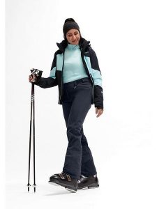 Maier Sports Spodnie softshellowe w kolorze granatowym rozmiar: 36. Niebieskie spodnie dresowe Maier Sports, bez wzorów. Za 424,06 zł.