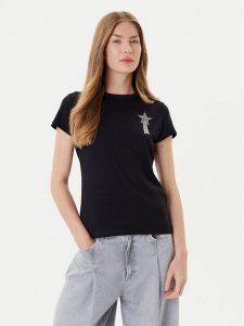 BOSS T-Shirt Endora 50545287 Czarny Regular Fit. Czarne t-shirty Boss, xl, bez wzorów, z bawełny, bez kołnierzyka, bez ramiączek. Za 189,99 zł.