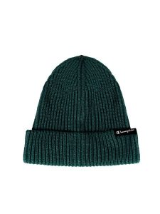 Czapka outdoor zimowa unisex Beanie. Zielone czapki Champion, z aplikacjami, z dzianiny, eleganckie. Za 93,00 zł.