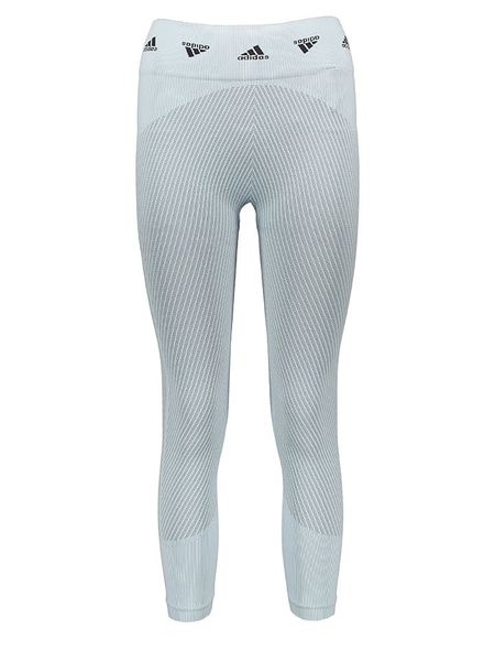 Adidas Legginsy sportowe "AK Brnd" w kolorze błękitnym rozmiar: L. Niebieskie legginsy ADIDAS, bez wzorów, z materiału. Za 127,05 zł.