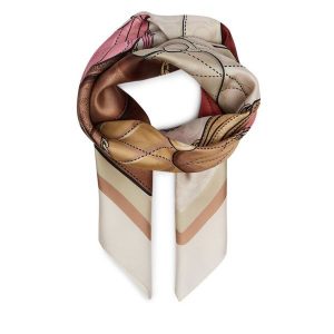 Chusta Coach. Białe apaszki i chusty Coach, bez wzorów. Za 399,99 zł.