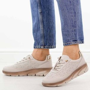 Szare skórzane półbuty damskie Sergio Leone Sp002. Szare półbuty Sergio Leone, na jesień, bez wzorów, z jeansu, z okrągłym noskiem, bez obcasa, na płaskiej podeszwie, bez zapięcia. Za 219,00 zł.