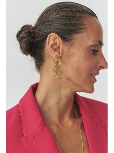 TATUUM Kolczyki-kreole "Snaky" rozmiar: onesize. Żółte kolczyki Tatuum, z mosiądzu. Za 23,95 zł.