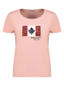 Canadian Peak Koszulka "Jermioneak" w kolorze jasnoróżowym rozmiar: XXL. Różowe bluzki Canadian Peak, xxl, bez wzorów, z bawełny, bez kołnierzyka, bez ramiączek. Za 74,63 zł.