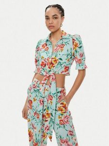 Guess Koszula W4GH42 WG4G0 Kolorowy Regular Fit. Koszule Guess, m, z aplikacjami, z wiskozy, bez kołnierzyka, bez ramiączek. Za 209,99 zł.