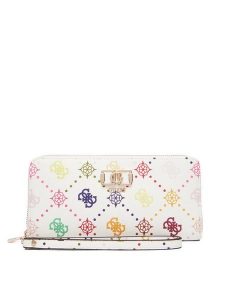 Guess Portfel Emelie Logo Slg SWGP99 28146 Biały. Białe portfele Guess, z aplikacjami, ze skóry. Za 339,99 zł.
