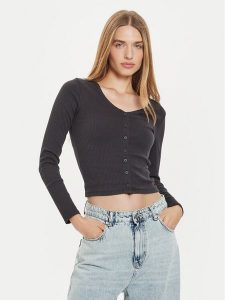 Levi's® Bluzka A8783-0001 Czarny Slim Fit. Czarne bluzki l, bez wzorów, z bawełny, bez kołnierzyka, bez ramiączek. Za 129,99 zł.
