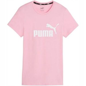Damska Koszulka Z Logo Essential. Czerwone bluzki Puma, bez wzorów, sportowe, bez kołnierzyka, bez ramiączek. Za 120,99 zł.