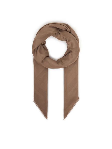 Elisabetta Franchi Szal SC-14F-61E2-229 Beżowy. Brązowe rękawiczki Elisabetta Franchi, bez wzorów, z wiskozy. Za 559,99 zł.