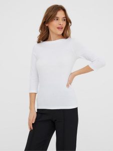 Vero Moda Koszulka "Panda" w kolorze białym rozmiar: XXL. Białe bluzki Vero Moda, xxl, bez wzorów, z bawełny, bez kołnierzyka, bez ramiączek. Za 61,31 zł.