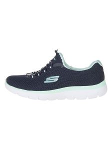 Skechers Sneakersy "Summits" w kolorze granatowym rozmiar: 37. Niebieskie trampki Skechers, bez wzorów, z materiału, bez zapięcia. Za 219,60 zł.