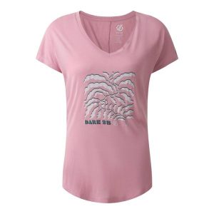 Koszulka Damska Serene Leaves. Czerwone bluzki Dare 2b, s, bez wzorów, sportowe, bez kołnierzyka, bez ramiączek. Za 45,99 zł.