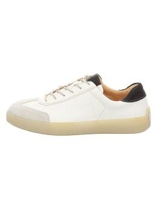 Think! Skórzane sneakersy w kolorze kremowym rozmiar: 37,5. Brązowe trampki Think, bez wzorów, bez zapięcia. Za 269,95 zł.