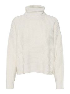 Vero Moda Golf w kolorze białym rozmiar: XL. Białe golfy Vero Moda, bez wzorów, z bawełny. Za 107,95 zł.