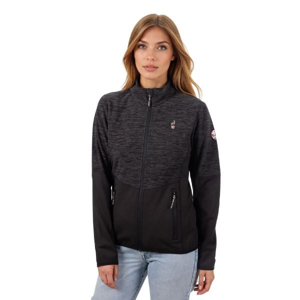 Bluza damska AULP BERTI sportowa elastyczna komfortowa ciepła miękka. Czarne bluzy Aulp, uniwersalny, bez wzorów, z dzianiny, bez kaptura. W wyprzedaży za 159,99 zł.