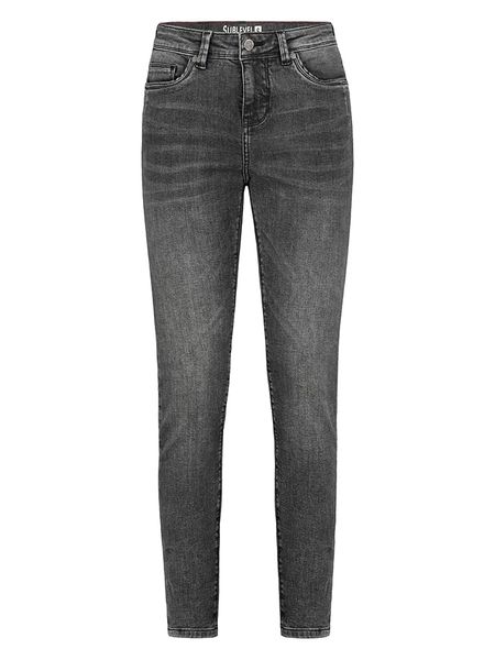 Sublevel Dżinsy - Skinny fit - w kolorze antracytowym rozmiar: M. Czarne jeansy Sublevel, z aplikacjami, ze skóry, z podwyższonym stanem. Za 83,03 zł.