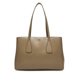 Torebka Calvin Klein. Brązowe torebki klasyczne Calvin Klein, bez wzorów, bez dodatków. Za 649,99 zł.