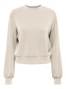 ONLY Bluza w kolorze beżowym rozmiar: S. Brązowe bluzy ONLY, s, bez wzorów, bez kaptura. Za 86,99 zł.