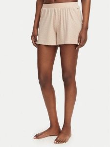 BOSS Szorty piżamowe 50561055 Beżowy Regular Fit. Brązowe piżamy Boss, bez wzorów, z lyocellu, bez ramiączek. Za 259,99 zł.