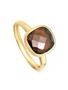 OR Carats Złoty pierścionek z kwarcem rozmiar: 60. Brązowe pierścionki OR Carats, z kwarcem, złote. Za 613,51 zł.