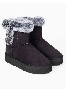 ISLAND BOOT Botki zimowe "Mooseland" w kolorze czarnym rozmiar: 39. Czarne botki Island Boot, na zimę, bez wzorów, bez obcasa, bez zapięcia. Za 215,21 zł.