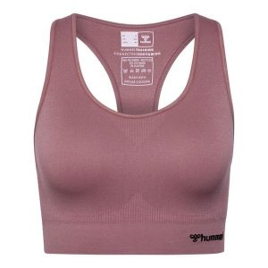Stanik fitness cardio Hummel hmltif. Fioletowe biustonosze sportowe Hummel, bez wzorów. Za 128,00 zł.