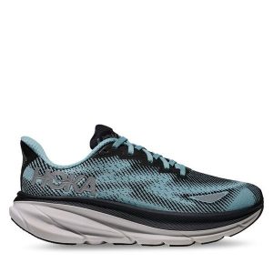 Buty do biegania Hoka. Niebieskie buty sportowe Hoka, bez wzorów, bez zapięcia, do biegania. Za 469,99 zł.