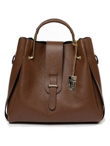 Lucca Baldi Skórzana torebka "Vinci" w kolorze brązowym - 33 x 28 x 13 cm rozmiar: onesize. Brązowe torebki klasyczne Lucca Baldi, bez wzorów, z materiału, przez ramię, bez dodatków. Za 336,61 zł.