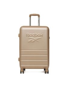 Reebok Walizka średnia RBK-WAL-011-CCC-M Beżowy. Brązowe walizki Reebok, bez wzorów, z materiału, średnie. Za 269,99 zł.